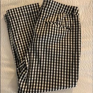 Black Market White House Plaid crop.
